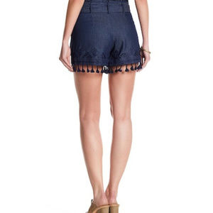 REDUCED! Parker Denim Short Shorts Belt Tie 8 NWT